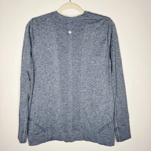 Lululemon Swiftly Relaxed Long Sleeve Shirt True Navy/Blue Linen 10 - Picture 4 of 7